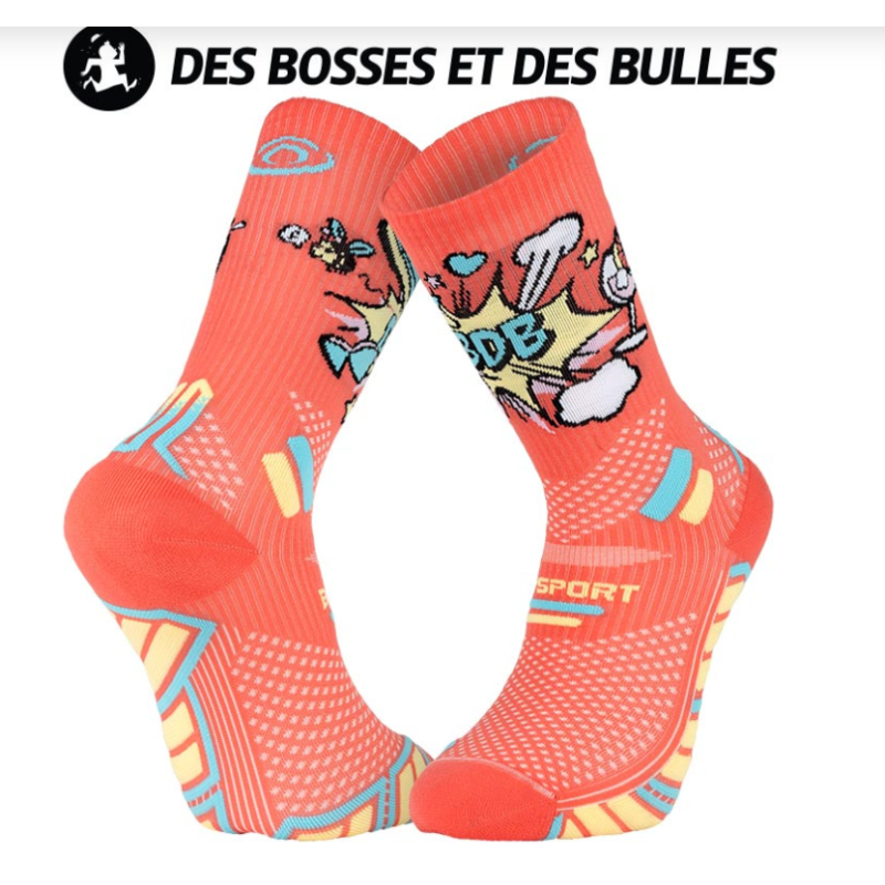 BV sport Socquette trail ultra.2 collector "DBDB" pop corail