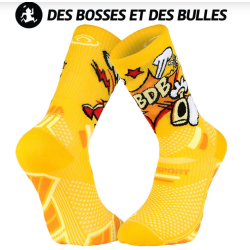 BV sport Socquette trail ultra.2 collector "DBDB" pop jaune/orange
