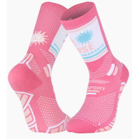 Bv sport Soquette trail ultra.2 collector "nutri" rosé
